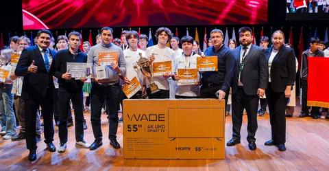 Общее фото с Победителями «International STEM Olympiad for Teachers»